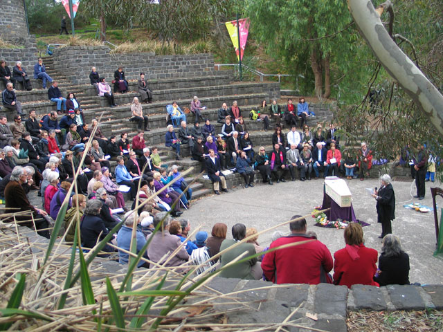 amphitheatre from behind David Buller, Jennifer B