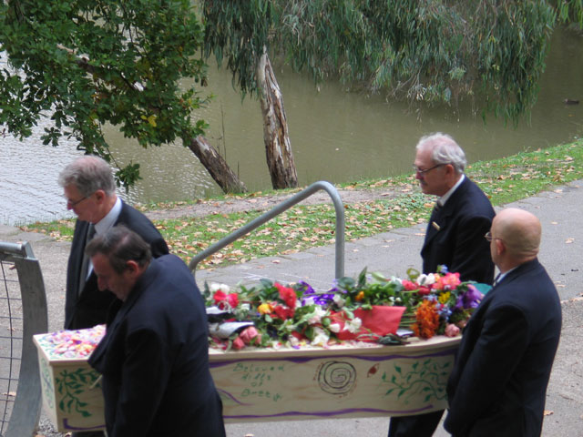 caty passes river, 4 funeral directors in symmetr